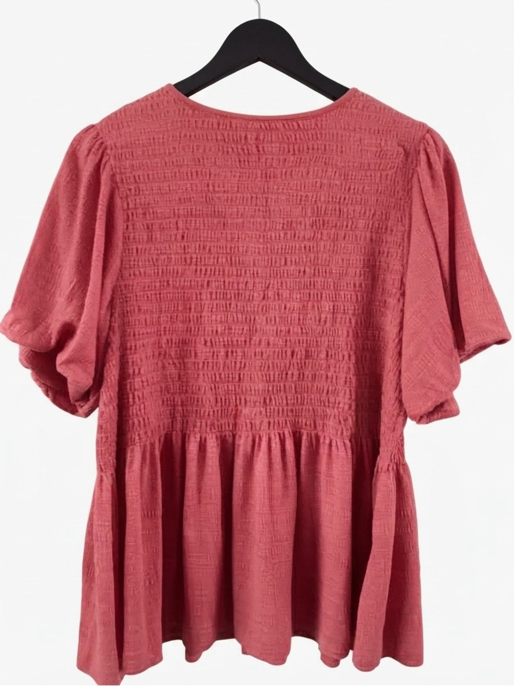 Cable & Gauge Smocked Peplum Top - Picture 3 of 7
